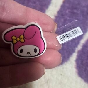 NWT My Melody Face Croc Charm/ Jibbitz from Hello Kitty Crocs